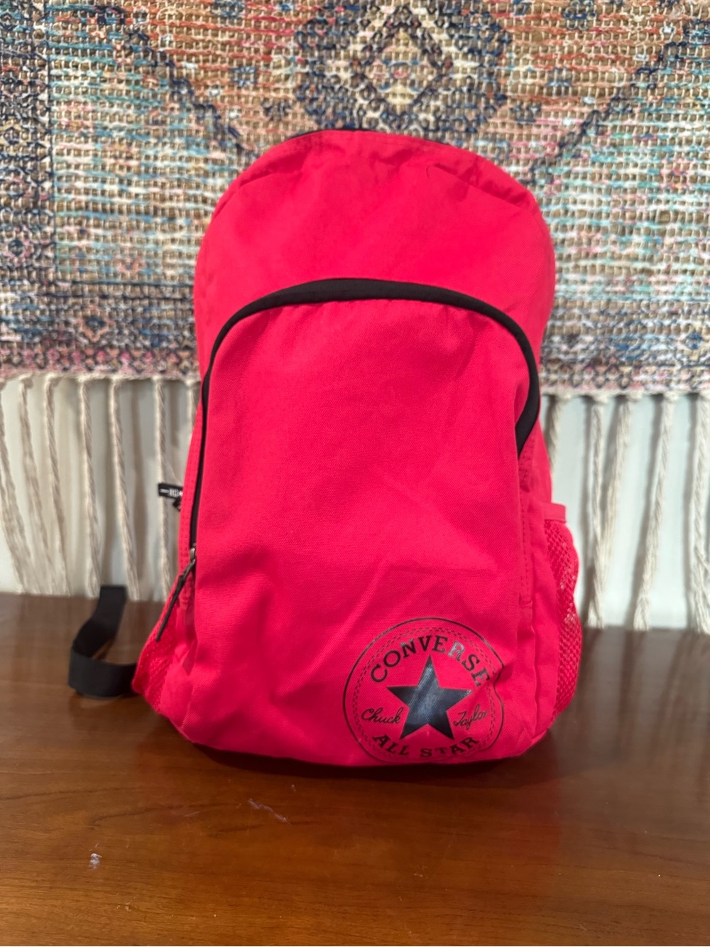 Converse Red Backpack with Black Accents
